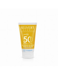 Selvert Thermal Sun Care Age Prevent Gel - Cream With Colour SPF50 - krem do twarzy z kolorem i barierą ochronną SPF - 50ml