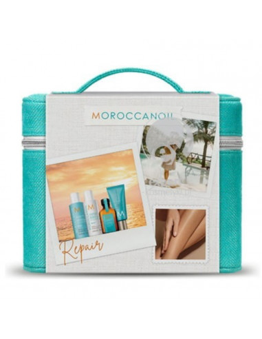 Moroccanoil Repair Zestaw Podróżny Odbudowa: Szampon 70ml + Odżywka 70ml + Kuracja 25ml + Krem Do Rąk 40ML