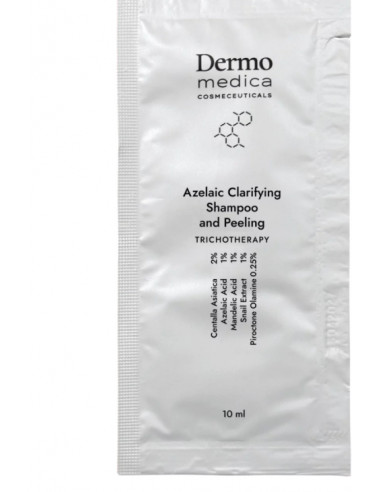 Dermomedica Azelaic Clarifying Shampoo And Peeling 10x 10ml Trychologiczny szampon i peeling oczyszczający