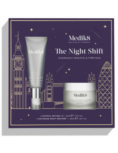 Medik8 The Night Shift Crystal Retinal 6 30ml + Advanced Night Restore 50ml