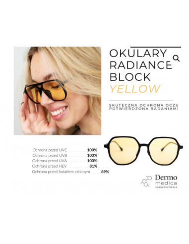 Dermomedica YELLOW BASIC Okulary z żółtymi soczewkami wspierające rytm okołodobowy