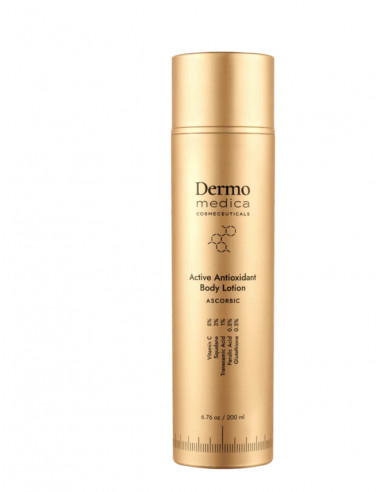 Dermomedica Active Antioxidant Body Lotion 200 ml Zmysłowy aktywny koncentrat odmładzający ciało o konsystencji mleczka