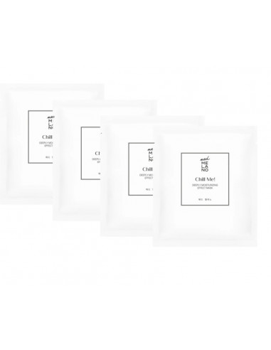 MedMelano Chill Me! Deeply Moisturizing Effect Mask 25.5G / 4 sztuki  Maska głęboko nawilżająca dla skóry zestresowanej