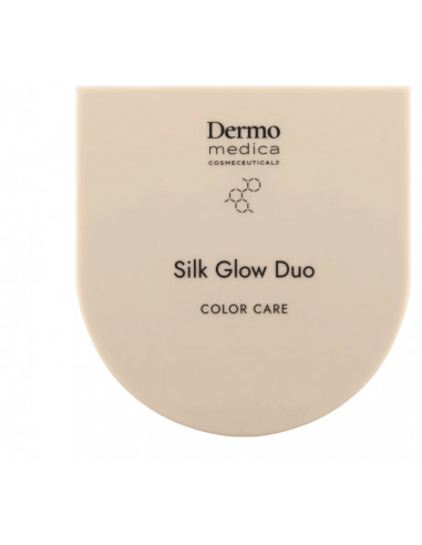 Dermomedica Silk Glow Duo 5,2g  Zestaw do makijażu twarzy, zwierający róż+rozświetlacz